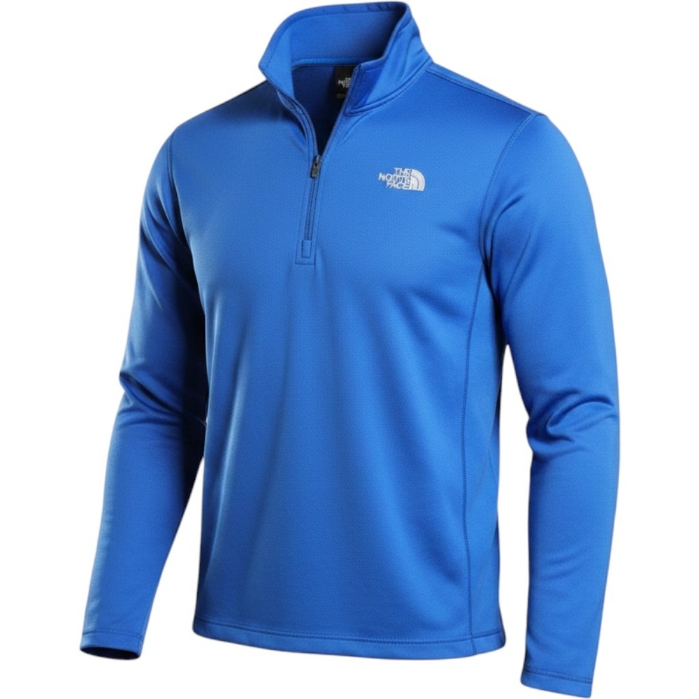 The North‎ Face Quarter Zip Pullover Mens Medium Blue NWT Performance Top